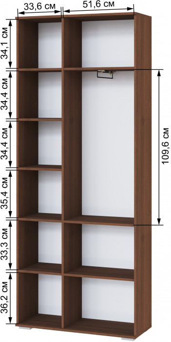Модульная гостиная Ливорно, набор 3, Орех донской