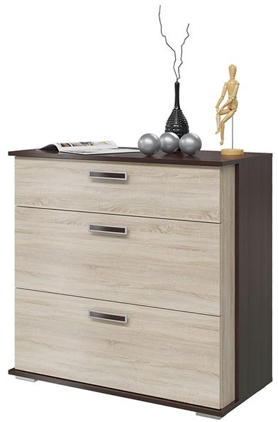 Комод с 3-мя ящиками 4-4425вндубсон Даллас, венге/дуб сонома