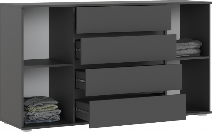 Модульная спальня Марвэл, Графит/Браш графит