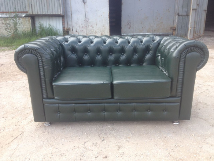 Диван Честер 2- х местный,  зеленый
