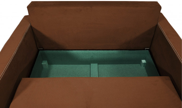 Диван аккордеон Марс велюр коричневый160