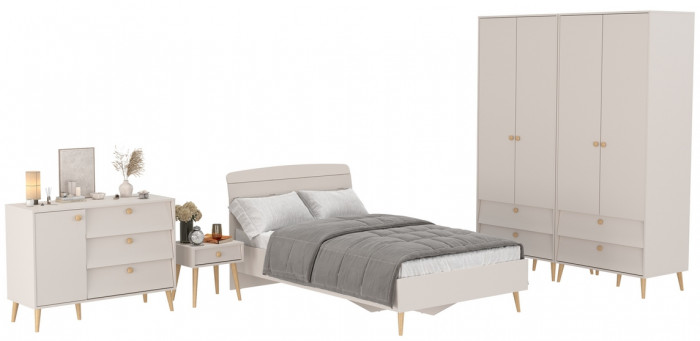 Афина Спальня 37-1200, кашемир серый