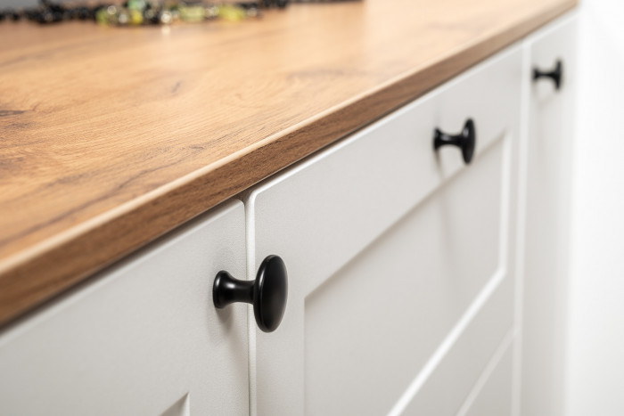 Остин 11.53 Кровать + ортопед + 16.240 Комод + 16.221 Комод, белый шагрень/дуб крафт золотой