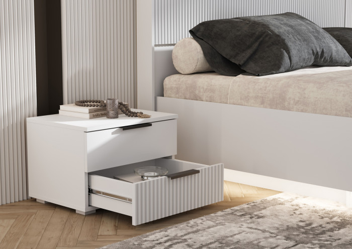 Модульная спальня Марвэл, Белый/Браш вайт