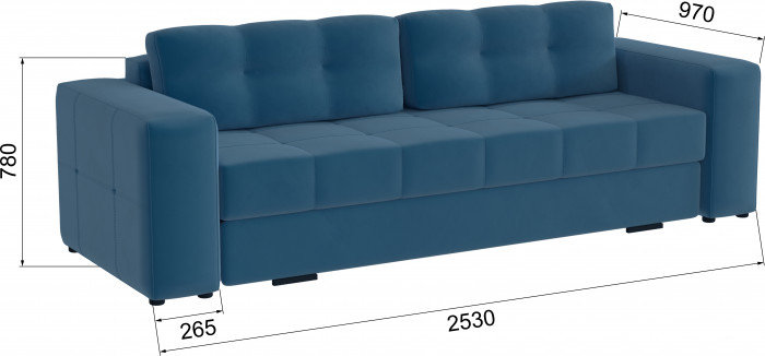 Диван раскладной Верден, атлантида