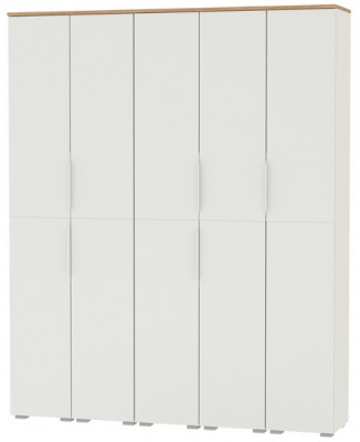 Октава Набор шкафов 46, белый шагрень/дуб крафт золотой/фасады МДФ белый шагрень