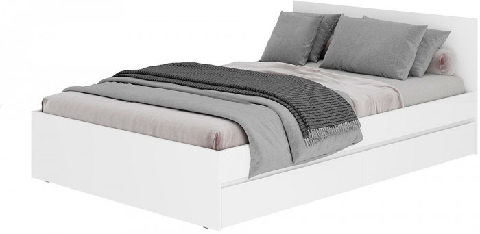 Симпл КР-07 кровать 1,2 м белый