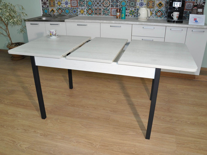 Стол обеденный Сканд-2 Бетон белый