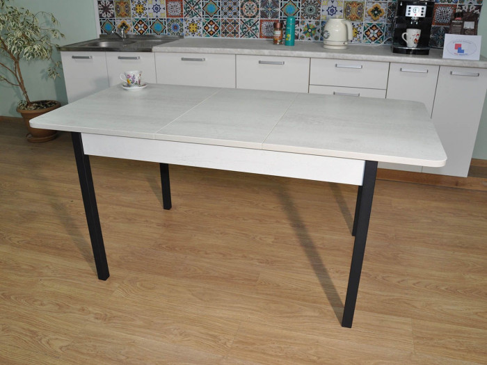 Стол обеденный Сканд-2 Бетон белый