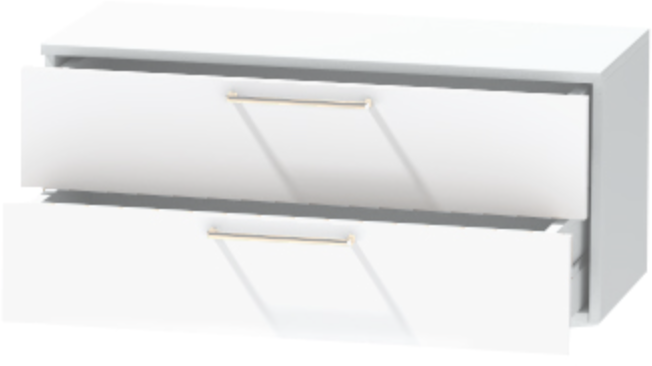 Тумба-5 прикроватная подвесная "Иннэс-7", Белый