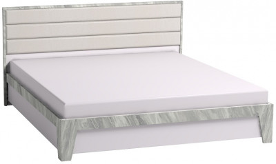 Кровать с ортопедическим основанием (металл) Айрис 306 Люкс 180х200, статуарио