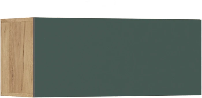 Тумба навесная 800 Норд, Дуб крафт/Изумрудный