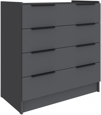 Комод для спальни Мадрид (0,85), Графит серый