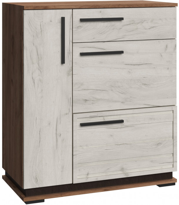 Модена Тумба МТ-32 дуб крафт табачный/дуб крафт белый/венге