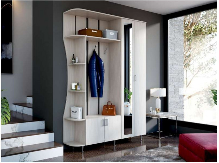 Прихожая Лика № 1 1,5 м (Дуб Юкон / Графит)