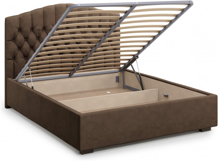 Кровать Lugano 160 с подъемным механизмом, Velutto 23