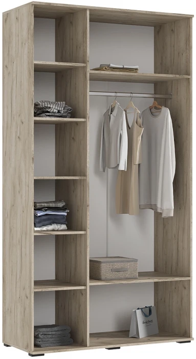 Норд Композиция Шкафов с антресолями + Терминал, Крафт серый/Кашемир