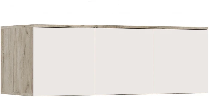 Норд Композиция Шкафов с антресолями + Терминал, Крафт серый/Кашемир