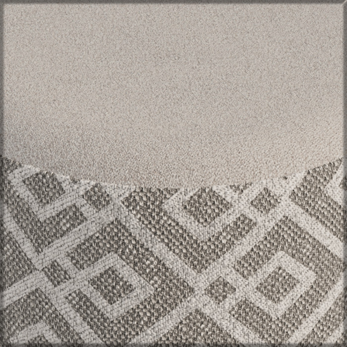 Банкетка 6-5132ТКсерая Юна, ткань серая с рисунком