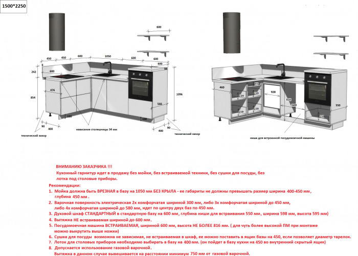 КГ Угловой 1500*2250 (с пм) , Магнолия  Арника РМ в.2