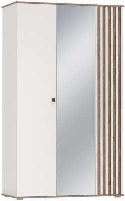 Шкаф для одежды 51.14 Либерти опора 3-х дв. h=20мм Белый / Дуб Каньон