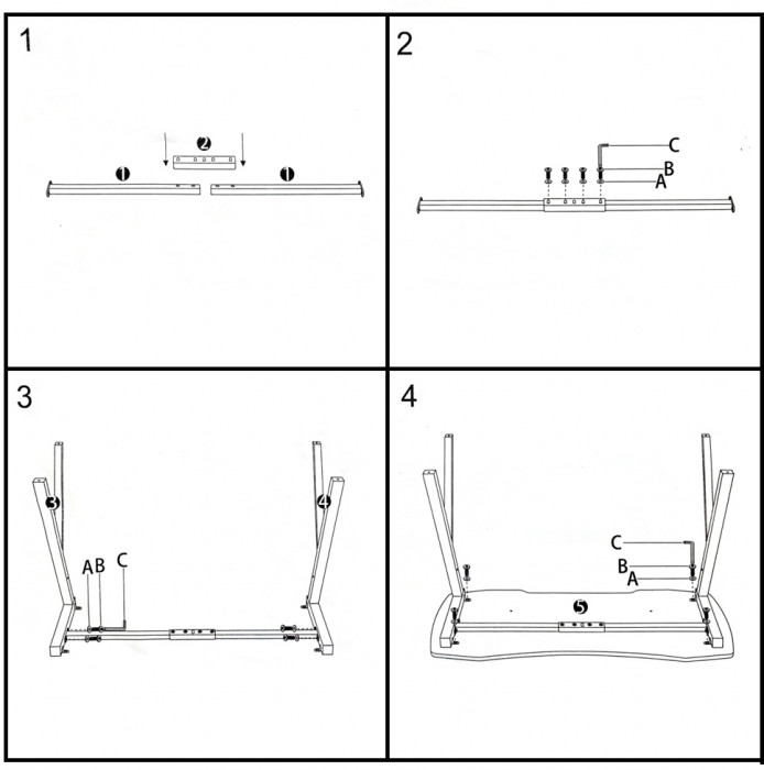 Игровой стол Мебель--24 GT-2310, цвет белый, ШхГхВ 120х60х73 см., столешница МДФ 15 мм.(регулировка высоты: 72,5 - 73,5 см.), макс. нагрузка 100 кг.