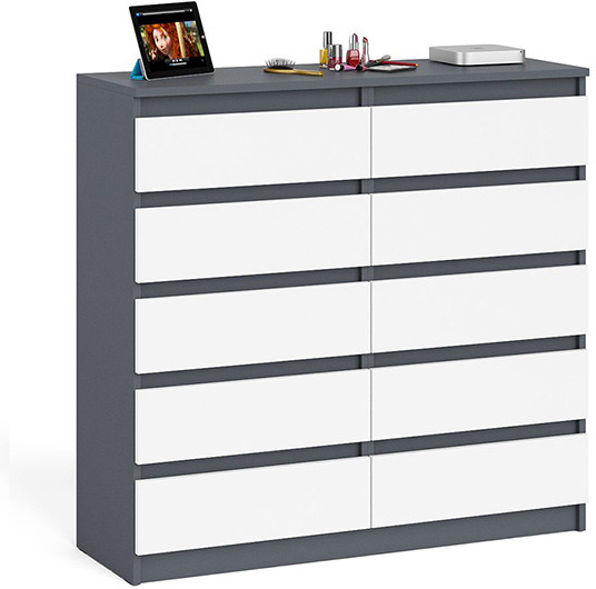 Мори Комод МК1200.10, графит/белый