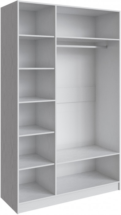 Шкаф Мадрид (1,5) без зеркала, Белый/Ателье светлое