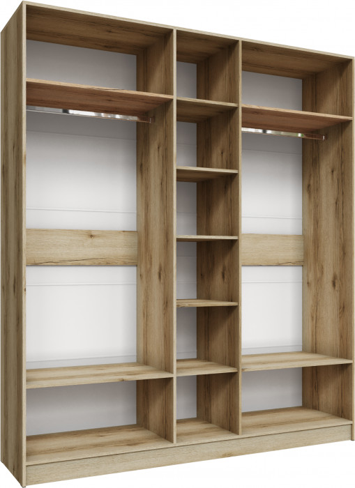 Шкаф Мадрид (2,0) с зеркалом, Дуб делано