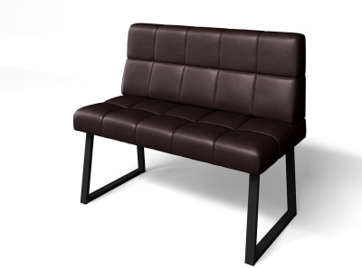 Кухонный диван Реал МД 1100 Умбер/Черный муар