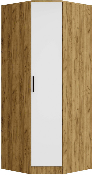 Шкаф угловой "Евро" ШКУ-01 крафт/белый