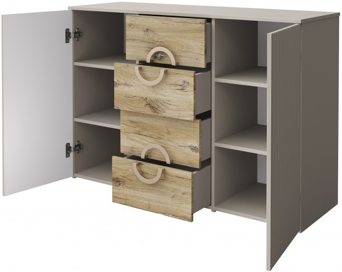 Набор мебели для спальни "Виола" - Персидский жемчуг/Дуб Флагстафф песочный