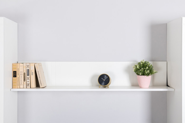 Валенсия Гостиная № 116, ЛДСП белый шагрень/МДФ белый шагрень