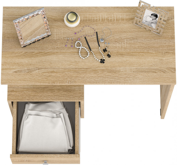 Камелия Стол косметический, цвет дуб сонома, ШхГхВ 85х40х75 см., НЕ универсальная сборка