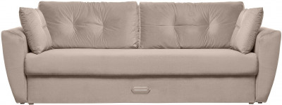 Диван-кровать Амстердам Люкс, 160х195, еврокнижка, независимый пружинный блок, велюр, бежевый