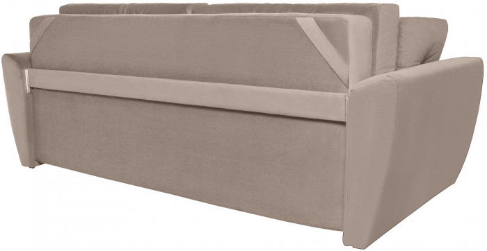 Диван-кровать Амстердам Люкс, 160х195, еврокнижка, независимый пружинный блок, велюр, бежевый