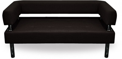 Диван Бизнес 100, экокожа, черный