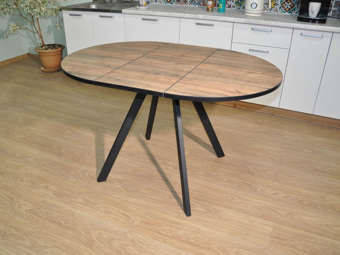 Обеденная группа Нарди / Стул Х 4 шт. / Дуб Веллингтон/черный / бид 27