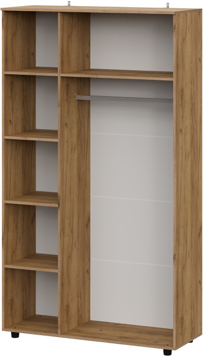 Шкаф трехстворчатый Байкал, Дуб Золотой, Белый матовый