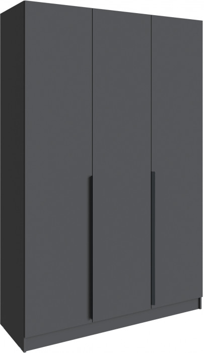 Шкаф Мадрид (1,5) без зеркала, Графит серый