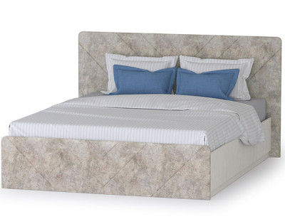 Амели Кровать 11.31 + подъёмный ортопед, цвет шёлковый камень/бетон чикаго беж, ШхГхВ 181,4х205,2х104,3 см., сп. м. 1600х2000 мм., б/м