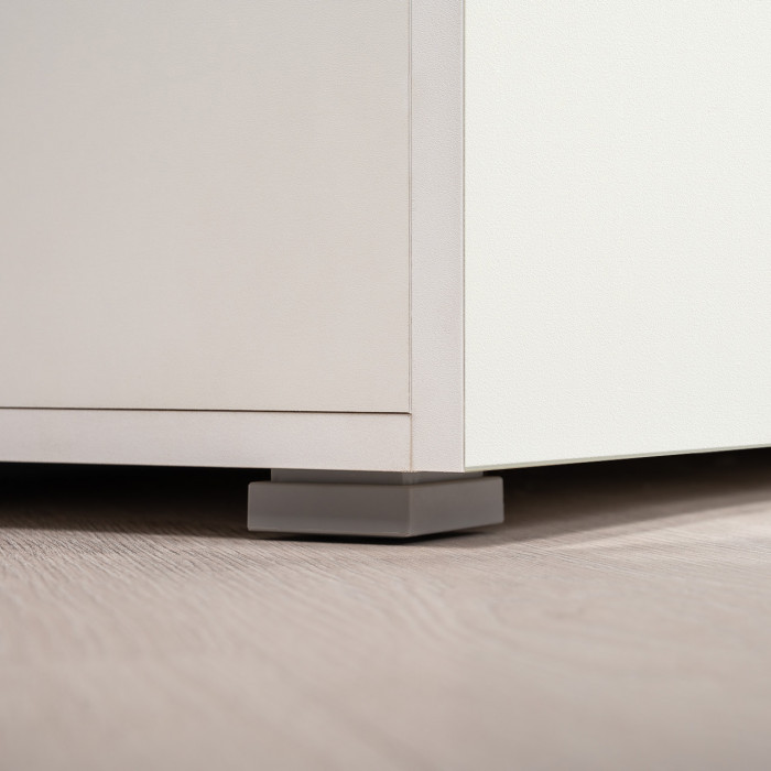 Октава Прихожая 34, белый шагрень/дуб крафт золотой/фасады МДФ белый шагрень