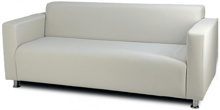 Диван прямой Томи, 160 см, экокожа, белый