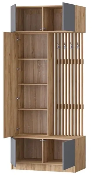 Прихожая Артек, Графит/Дуб крафт золотой