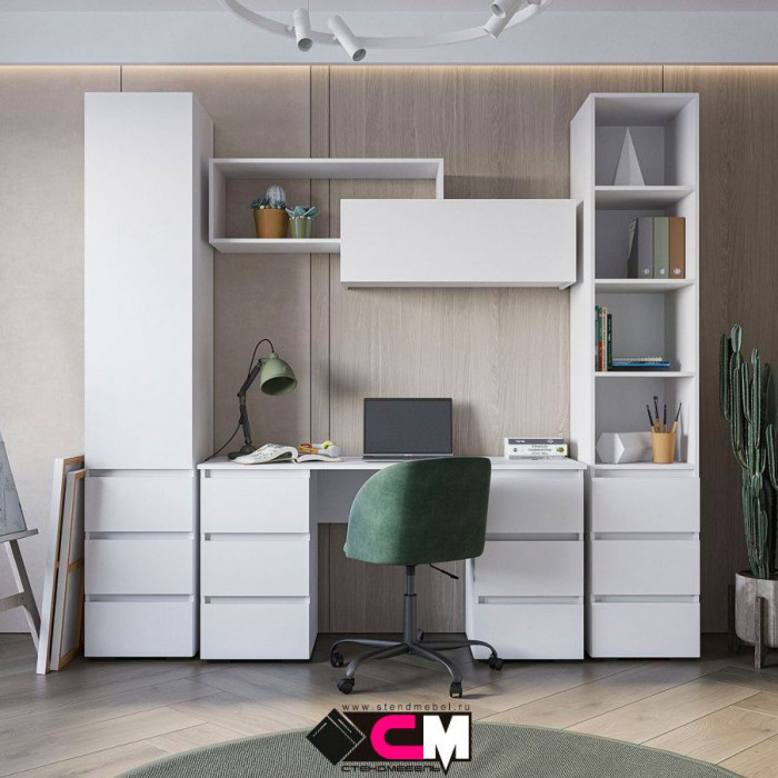 Хелен ПН 03 Пенал закрытый (0,400х2,100х0,460) серый графит/дуб крафт золото