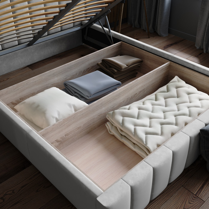 Нега Кровать интерьерная 180 серый, ПМ