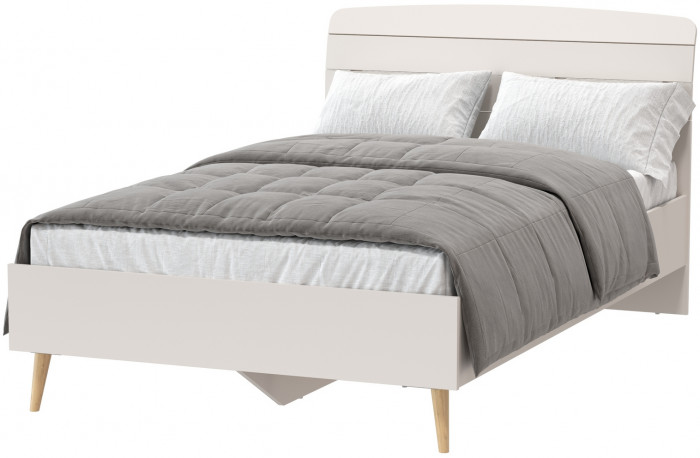 Афина Спальня 4-22905М1к.с. Кровать 1200, кашемир серый