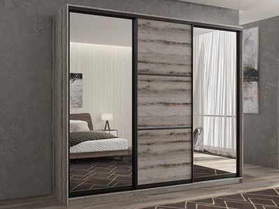 Шкаф-купе Кааппи 3 Эвок Окаменелый 260х60х230 см