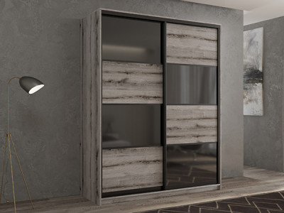 Шкаф-купе Кааппи 13 Эвок Окаменелый 110х45х230 см