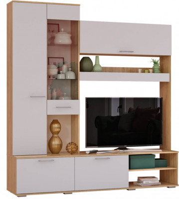 Гостиная &quot;Флай&quot; ЦС-01 сонома/белый